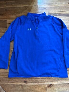 Under Armour Blue 1/4 Zip Performance Pullover